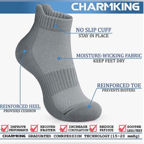 Compression Socks for Women & Men Circulation 15-20 mmHg (COPY) - Picture 2 of 3